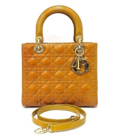 Christian Dior Borse Arancione Pelle ref.884079 .